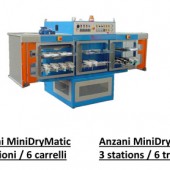 Anzani Machinery | Mini Dry Matic NIR 3 stations | Vacuum cement dryer