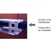 Anzani Machinery | Trolley with 2 iron trays for FINISHING | Finishing conveyor